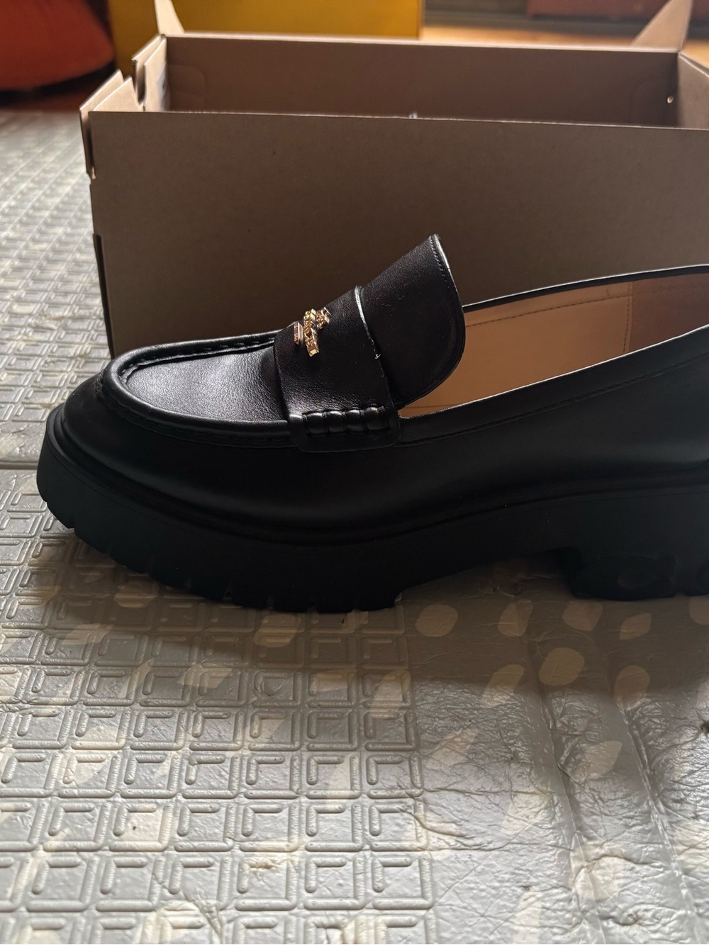 Coach Chunky Leather Loafers - Picture 2 of 8